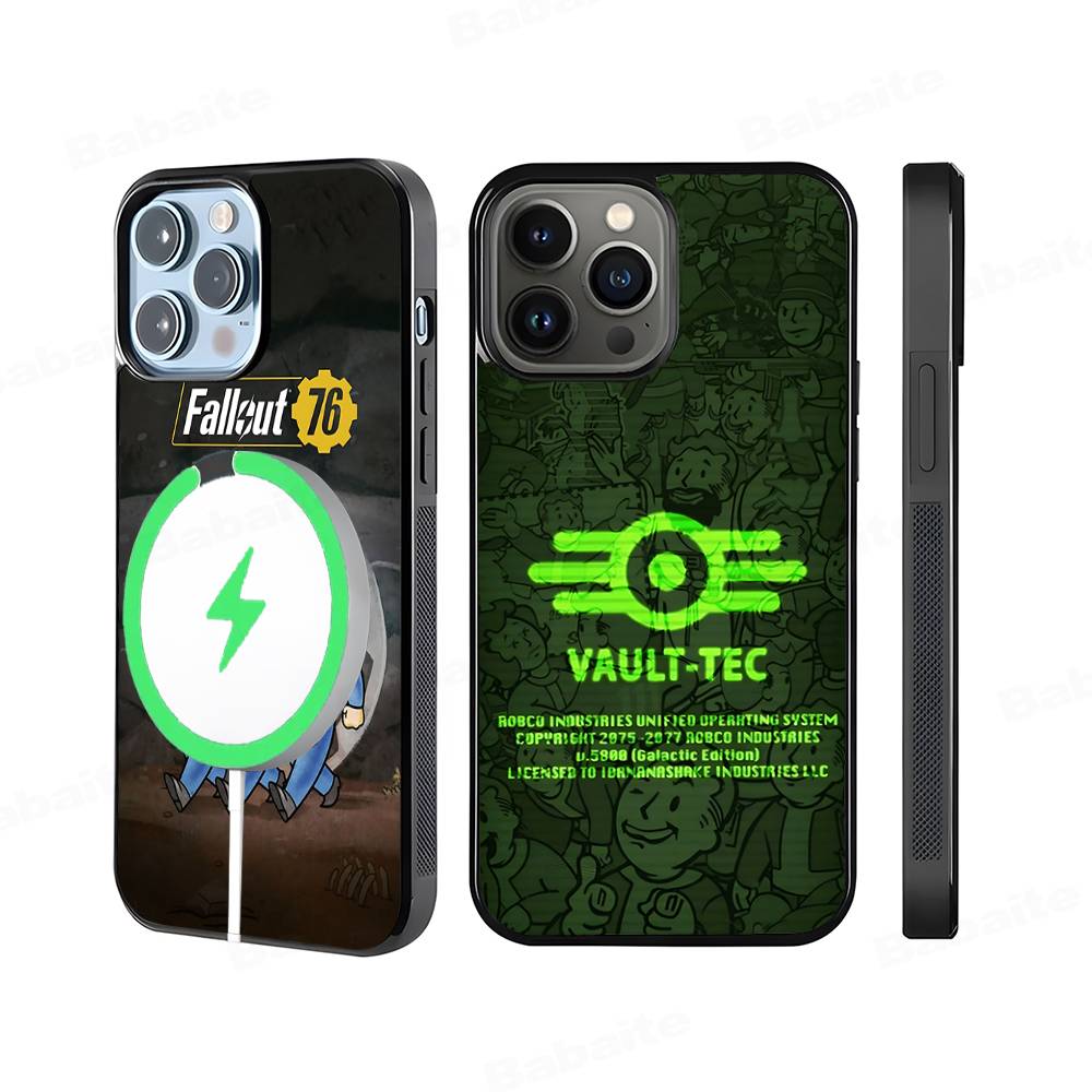 Phone Cases Louis Vuitton - V-Vault-Tec F-Fallout Logo Etui Magnetyczne Magsafe