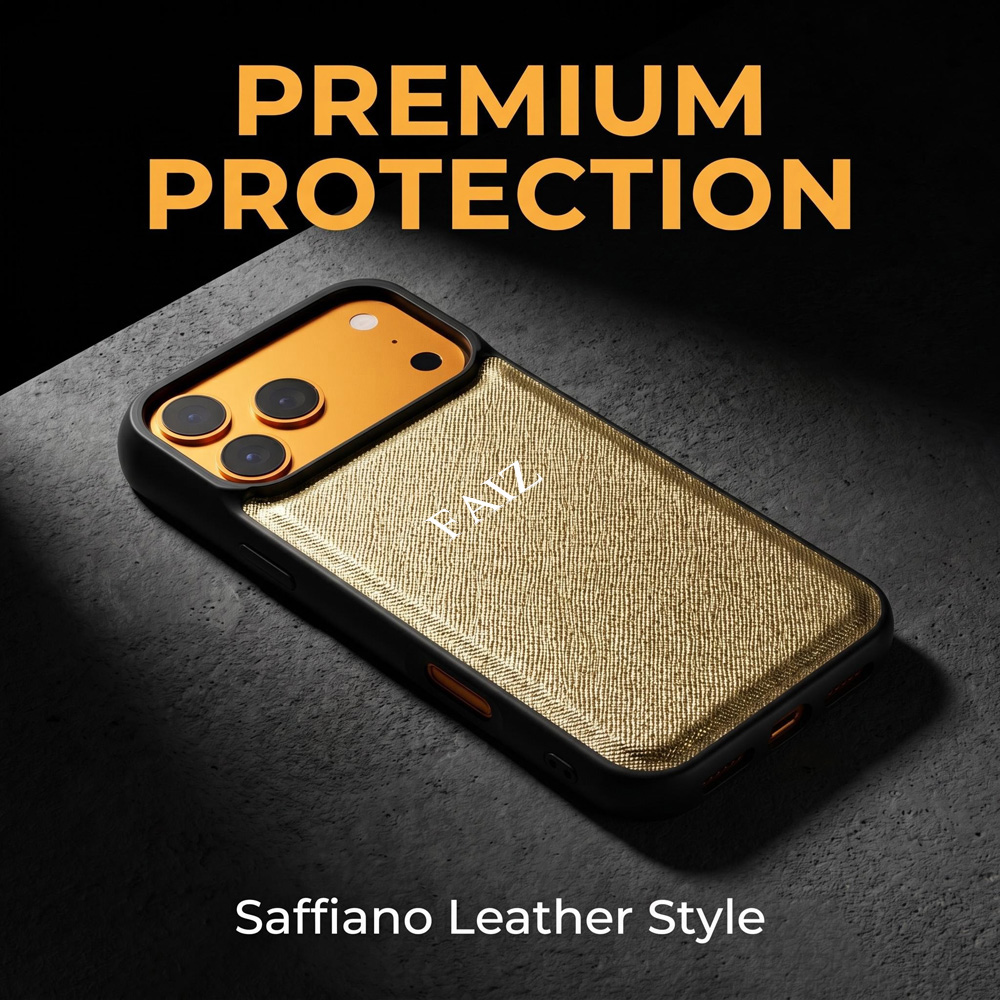 Monogram Custom Case - Minimalistyczne etui INS ze skóry Saffiano