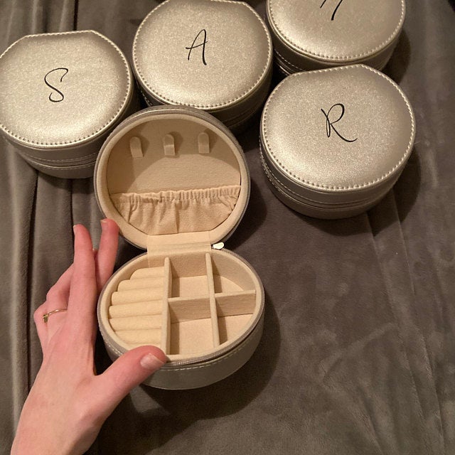 Monogram Custom Case - Spersonalizowany prezent dla druhny podróż biżuteria