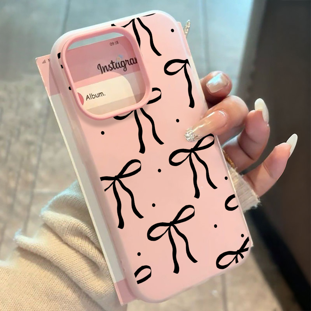 INS Big Black Bow Pattern SIli – Phone Cases Xiaomi 15T recenzja i cena