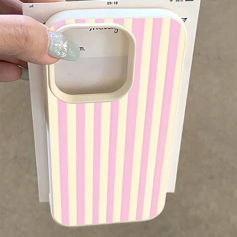 Proste różowe pionowe paski z  – Phone Cases Pink recenzja i cena